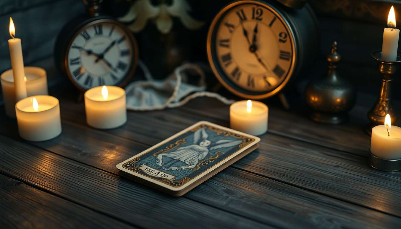 Connexion entre l'heure miroir 00h08 et le tarot