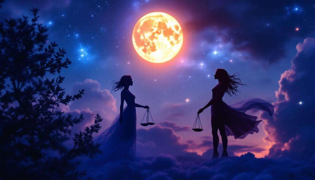 Compatibilité lunaire : balance et Gémeaux en astrologie