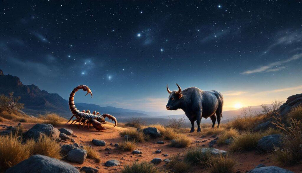 Compatibilité Scorpion et Taureau en Astrologie
